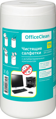 Влажные салфетки для дома OfficeClean Универсальные антибактериальные / 249230 (100шт)