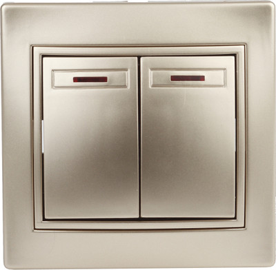 Выключатель INTRO Plano 1-105-04 / Б0053778 (шампань)