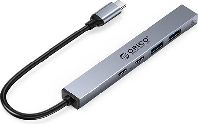 USB-хаб Orico BHC1-5CP-GY-BP (серый)