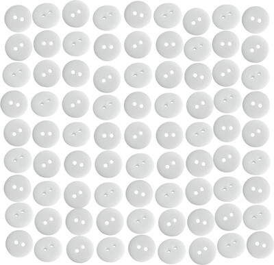 Набор пуговиц Sentex P-002-18/2 (100шт, белый матовый)