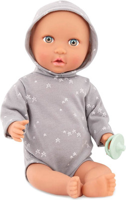 Пупс с аксессуарами LullaBaby Мальчик в боди с капюшоном / LBY7263