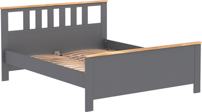 Двуспальная кровать Mio Tesoro Сага 160x200 2.08.04.070.15 (серый/ясень)