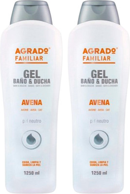 Набор гелей для душа Agrado Bath & Shower Gel Oat (2x1.25л)