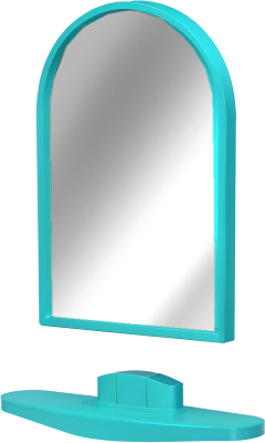 Комплект мебели для ванной Белпласт Белпласт-мини с382-2830 (голубой)