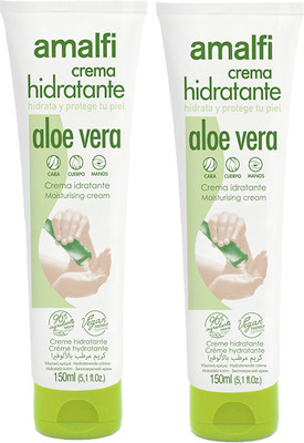 Крем для тела Amalfi Универсальный увлажняющий с алоэ вера (2x150мл)