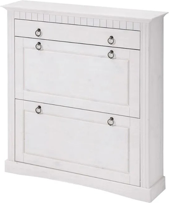 Тумба для обуви Dipriz Неаполь / Д.7111-02 (белый воск)