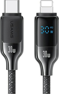 Кабель Usams HX Series SJ741 Type-C-Lightning (1.2м, черный)