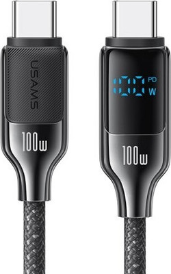 Кабель Usams HX Series SJ742 Type-C-Type-C (1.2м, черный)