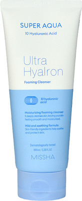 Пенка для умывания Missha Super Aqua Ultra Hyalron Foaming Cleanser (100мл)