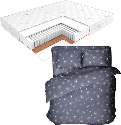 Матрас EOS Идеал 1а/2 160x200+Samsara Одуванчики Dark Евро 220-24