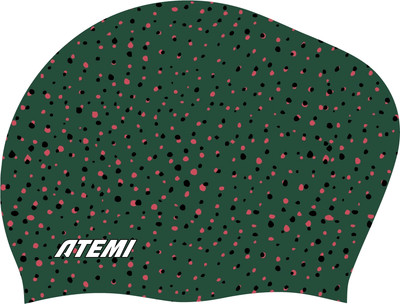 Шапочка для плавания Atemi long hair cap Point green / TLH1PG