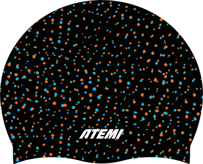 Шапочка для плавания Atemi Silicone cap Point black / TSC1PB