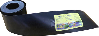 Бордюр садовый Белпласт 250x1.2мм (10м, черный)