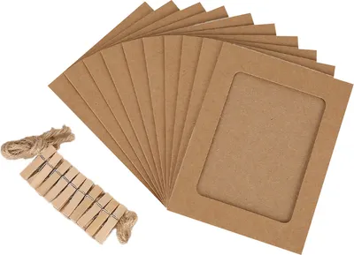 Набор рамок ILikeGift Classic Kraft / 4in-01 (коричневый)