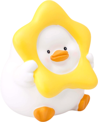 Копилка ILikeGift Duck Star / 2104-3B (белый)