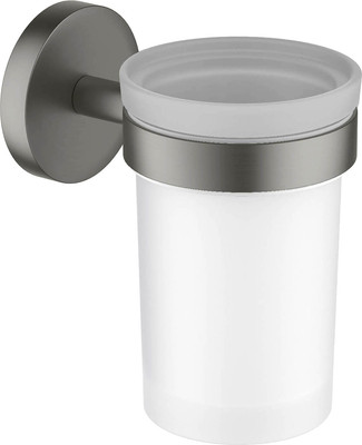 Стакан для зубной щетки и пасты Aquatek Европа AQ4104BGM (черный хром)