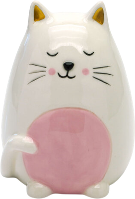 Копилка ILikeGift Sleepy Сat / FC191124 (белый)