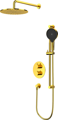 Душевая система со смесителем Whitecross Y YSET09TOPGL (золото)