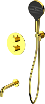Душевой гарнитур со смесителем Whitecross Y YSET10TOPGL (золото)