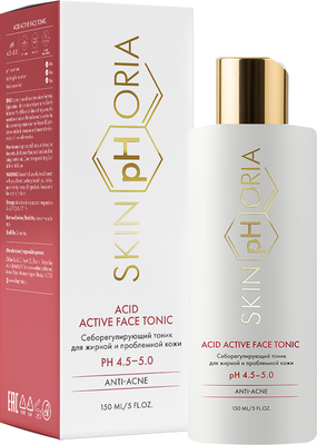 Тоник для лица SkinpHoria Anti-Acne Acid active себорегулирующий (150мл)