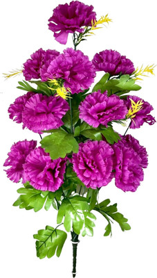 Искусственный букет KlrBy Гвоздики / БС005бургунд