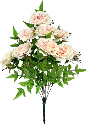 Искусственный букет No Brand Розы / БС115пудрово-розовый