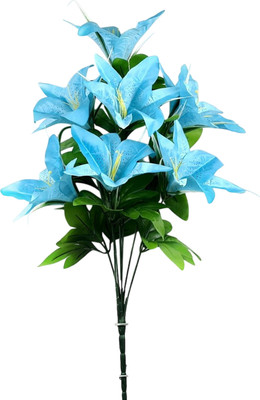 Искусственный букет No Brand Лилии / БС181лазурит
