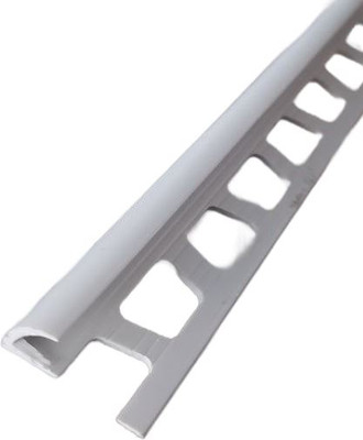 Уголок под плитку Пластал Наружная 7мм 2.5м (белый)