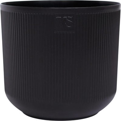 Кашпо VipSet Росси с дренажной системой (1.9л, черный)