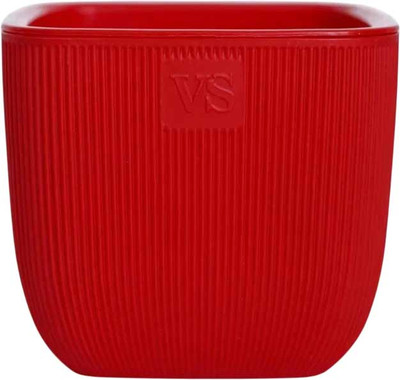 Кашпо VipSet Фабио с дренажной системой (1.95л, красный)