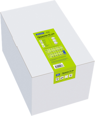 Пружины для переплета OfficeSpace PC7036 (50шт, белый)