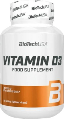 Витамин BioTechUSA Vitamin D3 50мкг (120 таблеток)