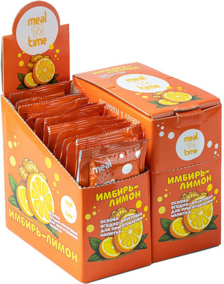 Чайный напиток Meal Time Имбирь-лимон (12x50г)