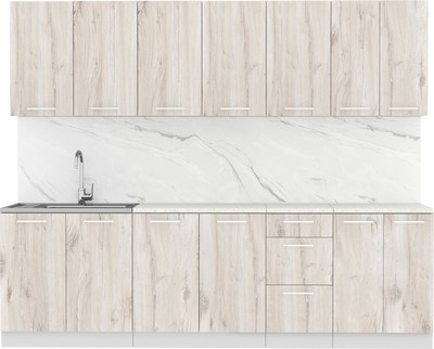 Кухонный гарнитур Артём-Мебель Оля СН-114 без стекла МДФ 2.6м   (дуб флагстафф беленый)