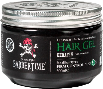 Гель для укладки волос Barbertime с кератином (300мл)
