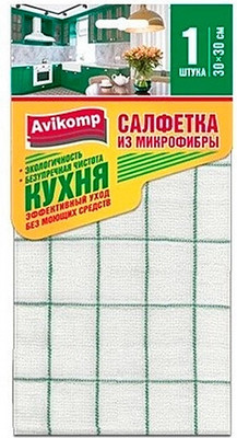 Салфетка хозяйственная Avikomp Кухня 1752 (клетка)