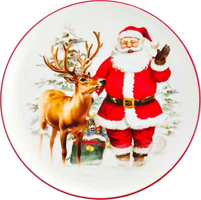 Тарелка столовая обеденная Decor de table Новогоднее чудо DDT-CL005-1