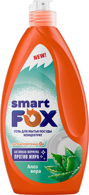 Средство для мытья посуды Smart FOX Алоэ вера / 190054 (400мл)