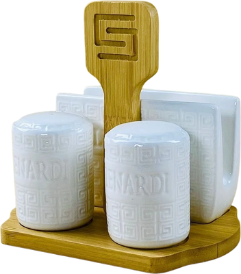 Набор для специй столовый Lenardi Bamboo 140-122