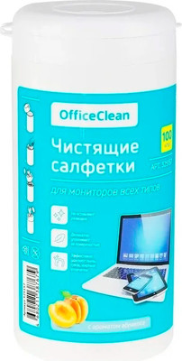 Салфетки для ухода за техникой OfficeClean Для мониторов всех типов. Абрикос / 325157 (100шт)