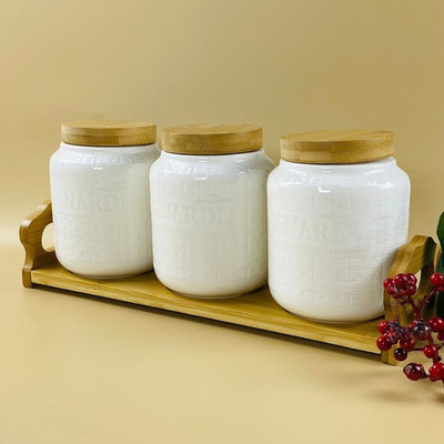 Набор емкостей для хранения Lenardi Bamboo 140-129 (3шт)