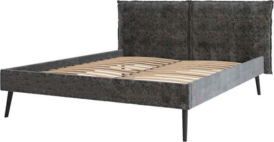 Двуспальная кровать ДСВ Сильвия 1.6 (графит)