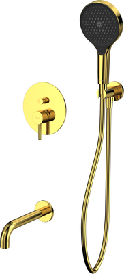 Душевой гарнитур со смесителем Whitecross Y YSET06TOPGL (золото)