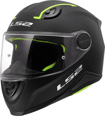 Мотошлем LS2 FF812 Kid Solid (L, черный матовый)