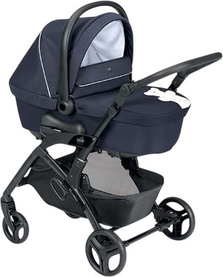 Детская универсальная коляска Cam Tris Fluido Easy 3 в 1 / ART877019-T950 (белый медвежонок/синий-черный)