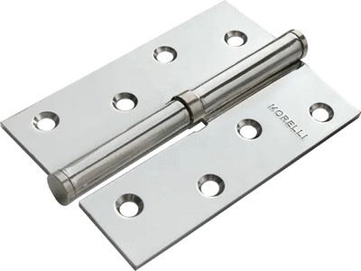 Петля дверная Morelli MSDN 100x70x2.5 SN L (левая, белый никель)