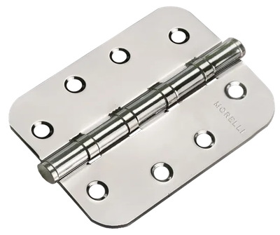 Петля дверная Morelli MSN 100x70x2.5-4BB SN (универсальная, белый никель)