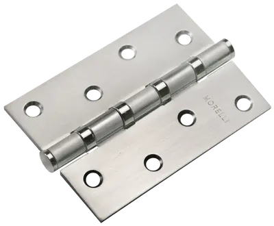 Петля дверная Morelli MSN 100x70x2.5-4BB SC (универсальная, матовый хром)