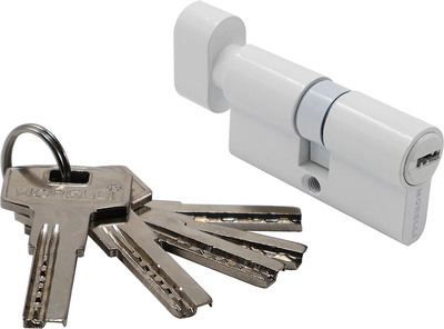 Цилиндровый механизм замка Morelli HS 60CK W (белый)