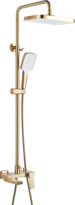Душевая система со смесителем Rose R1836G (золотой сатин)